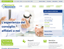 Tablet Screenshot of farmaciebenessere.com